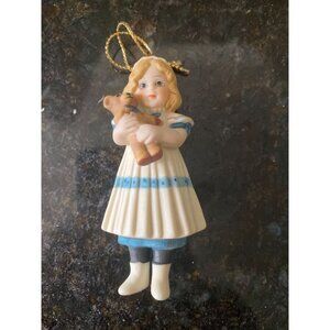 Jan Hagara Porcelain Victorian Christmas Ornament, Anne, 1986